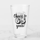 Gewohnter Geburtstag Heißt auf Jahre Bier/Trinken Glas (Vorderseite)