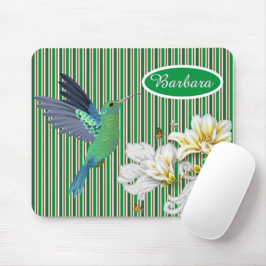 Gewohnter Hummvogel im Sommer Mousepad (Mit Mouse)