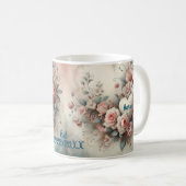 Gewohnter Jahrestag Blumenregen Kaffeetasse (VorderseiteRechts)