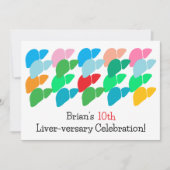 Gewohnter Lebensjahr Einladung (Vorderseite)