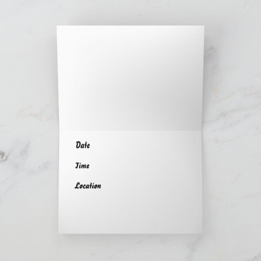 Gewohnter Leuchtturm am Ozean Einladung (Innenseite)