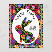 Gewohnter Osterhase, Postkarte (Vorderseite)