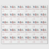 Gewohnter Pullover nach und von Namen Geschenkpapier (Flach)