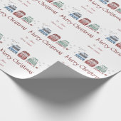 Gewohnter Pullover nach und von Namen Geschenkpapier (Ecke)