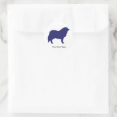 Gewohnter Pyrenäen/Gebirgshund Runder Aufkleber (Tasche)