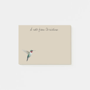 Gewohnter Ruby-throated Hummingbird Post-it Notes Klebezettel