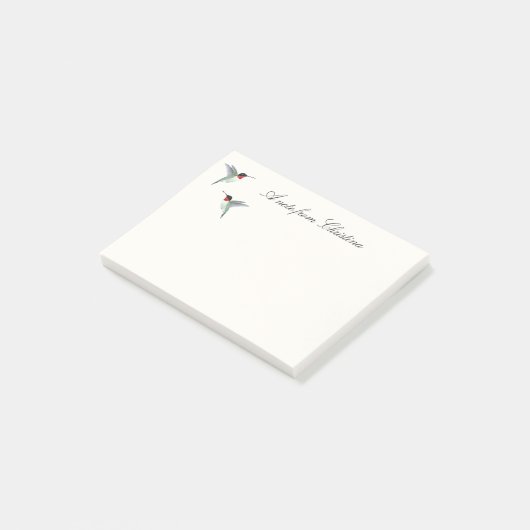 Gewohnter Ruby-throated Hummingbird Post-it Notes Post-it Klebezettel (angewinkelt)