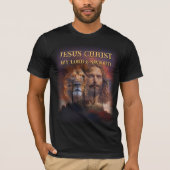 Gewohnter T - Shirt Jesus Christus Mein Herr und E (Vorderseite)