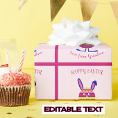 Gewohnter Text für Blaue Ostereier Geschenkpapier