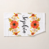 Gewohnter Text für Girlanfarbenkorallen Handtuch (Handtuch)