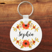 Gewohnter Text für Girlanfarbenkorallen Schlüsselanhänger (Vorderseite)