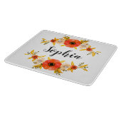 Gewohnter Text für Girlanfarbenkorallen Schneidebrett (Ecke)