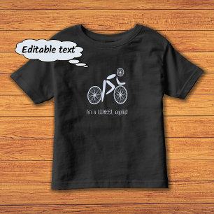 Gewohnter Text für Radfahrer Kleinkind T-shirt