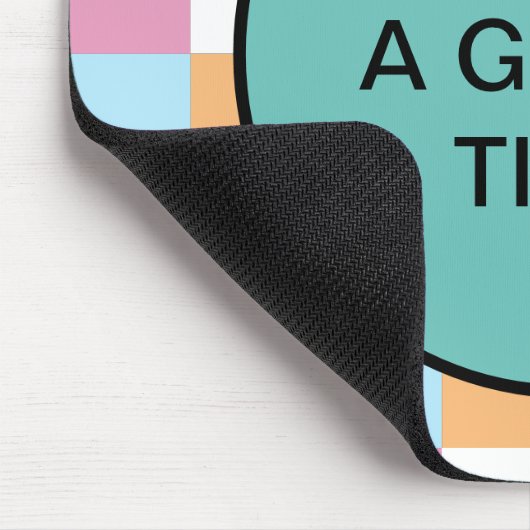 Gewohnter Text Mousepad (Ecke)