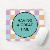 Gewohnter Text Mousepad (Mit Mouse)