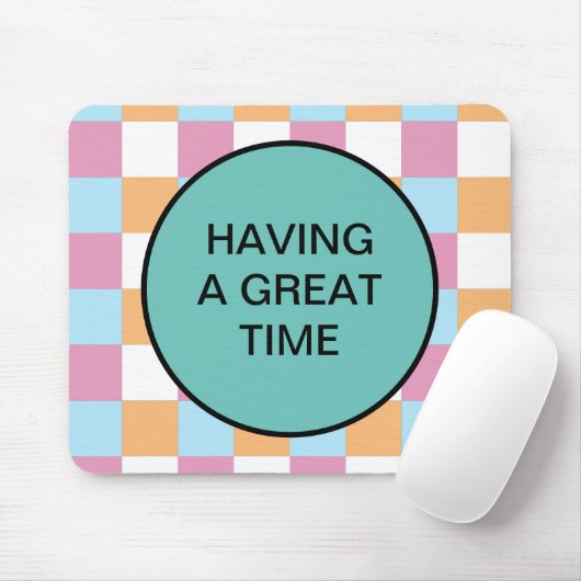 Gewohnter Text Mousepad (Mit Mouse)