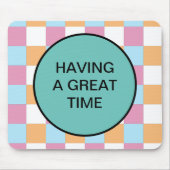 Gewohnter Text Mousepad (Vorne)