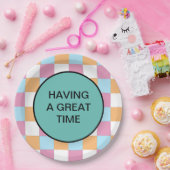 Gewohnter Text Pappteller (Party)