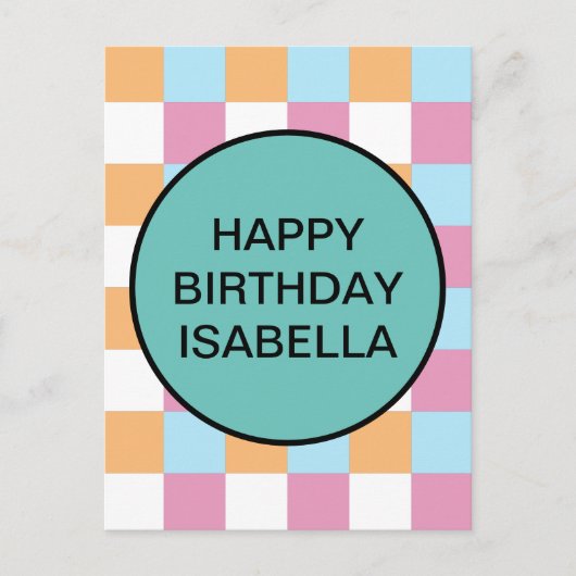 Gewohnter Text Postkarte (Vorderseite)