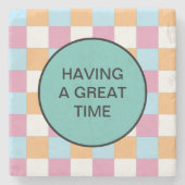 Gewohnter Text Steinuntersetzer (Vorderseite)