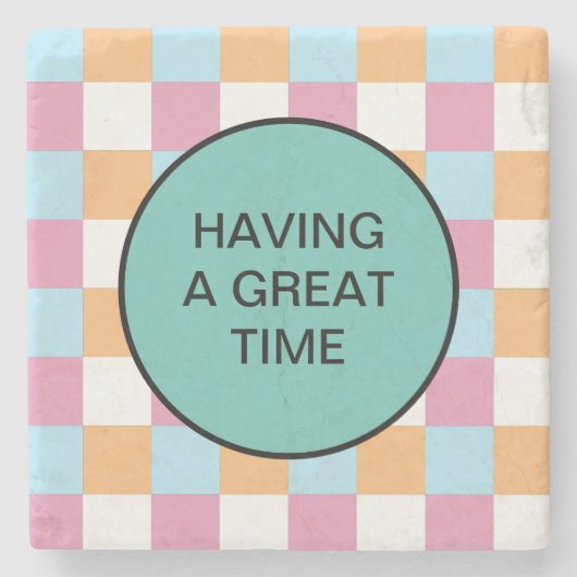 Gewohnter Text Steinuntersetzer (Vorderseite)