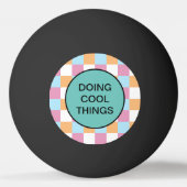 Gewohnter Text Tischtennisball (Rückseite)