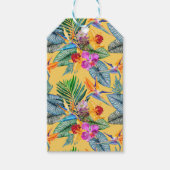 Gewohnter tropischer Vogel des Paradieses Orchid S Geschenkanhänger (Vorderseite)