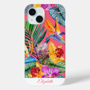 Gewohnter tropischer Vogel des Paradieses und des Case-Mate iPhone Hülle