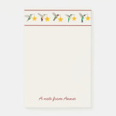 Gewohnter Urlaub Hummingvögel Post-it Klebezettel (Vorderseite)