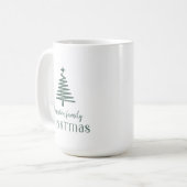 Gewohnter Weihnachtsbaum, grün Kaffeetasse (Vorderseite Links)