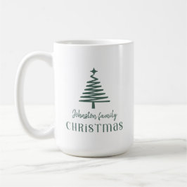 Gewohnter Weihnachtsbaum, grün Kaffeetasse