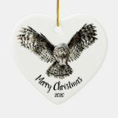 Gewohnter Weihnachtsblitz Keramik Ornament (Hinten)