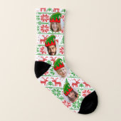 Gewohnter Weihnachtselfen-Foto im Loch Socken (Links - Innen)