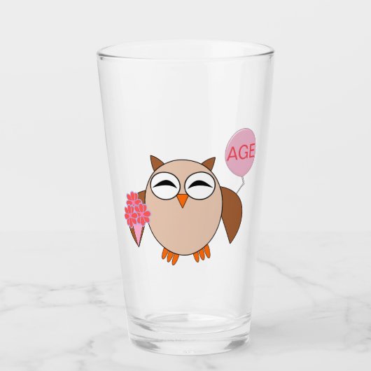 Gewohntes Alter Geburtstagskugel Glas (Vorderseite)