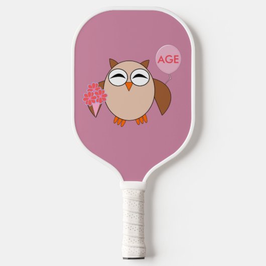 Gewohntes Alter Geburtstagskugel Pickleball Schläger (Vorderseite)