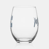 Gewohntes Angeln ist Glück Funny Fishing Weinglas Ohne Stiel (Links)