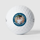 Gewohntes Foto Wir Liebe Sie Papa Vatertag Golfball (Vorderseite)