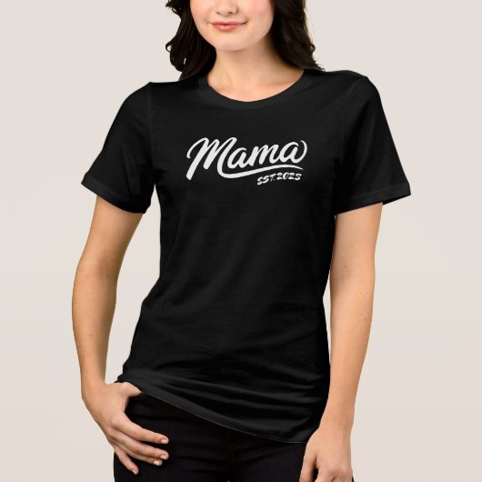 Gewohntes Geburtsjahr und Osten. Shirts der Mama - (Vorderseite)