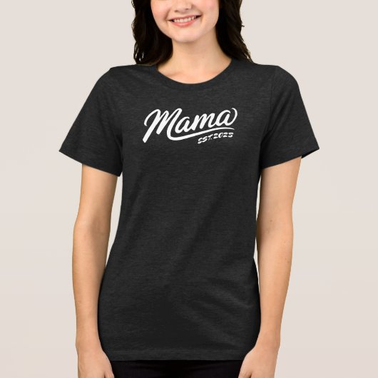 Gewohntes Geburtsjahr und Osten. Shirts der Mama - (Vorderseite)