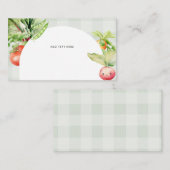 Gewohntes Gemüse Begleitkarte (Vorne/Hinten)