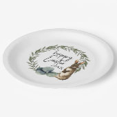 Gewohntes Jahr Osterbrand  Pappteller (Schrägansicht)