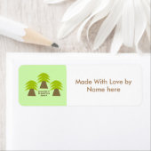 Gewohntes Lebensmitteletikett des Earth Day Trees (Insitu)