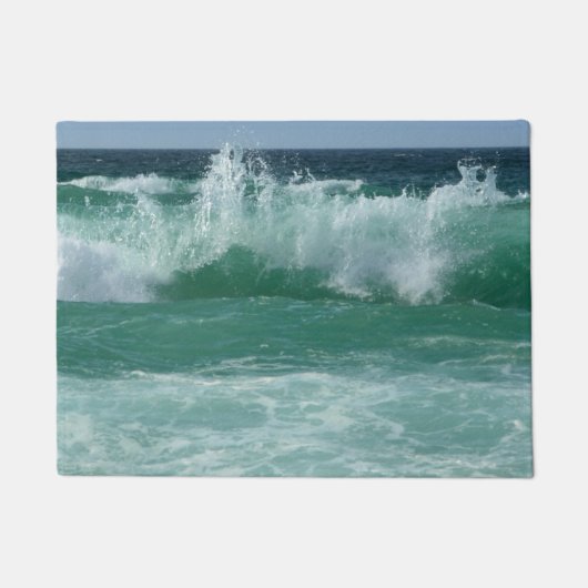 Gewohntes Seascape Beach Seaside Sea Waves Modern Fußmatte (Vorderseite)