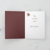 Gewohntes Sonnenvogel Vogelscheule mit Attitude Bi Karte (Innenseite)