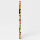 Gewohntes tropisches Ananas Hibiskus Blumenmuster iPhone Hülle (Rechte Seite)