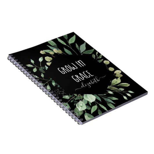 Gewohntes Wachstum in einer Christlichen Wasserfar Notizblock (Rechte Seite)