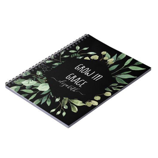 Gewohntes Wachstum in einer Christlichen Wasserfar Notizblock (Linke Seite)