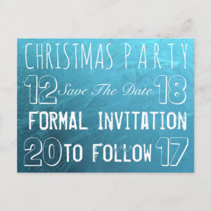 Gewohntes WeihnachtsParty Save the Date Frosteis Ankündigungspostkarte