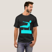 Gewölbezahl: Cyan T-Shirt (Vorne ganz)