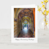 Gewölbte Einfahrt - Happy Anniversay Darling Karte (Gelbe Blume)